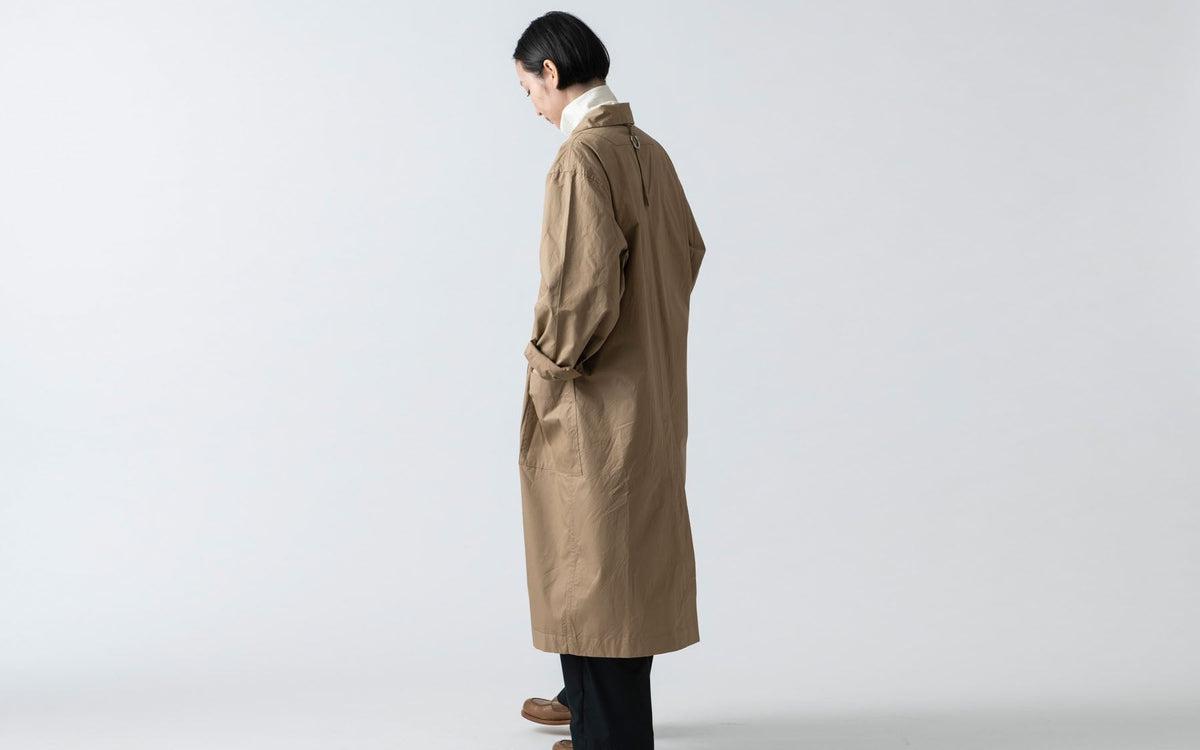 木間服装製作 coat コットンタイプライター beige｜unisex freesize