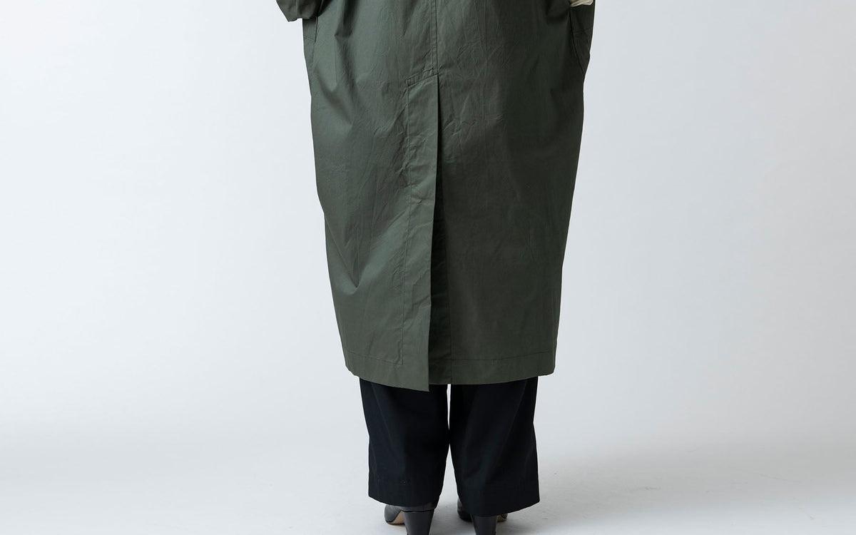 【再入荷】木間服装製作 coat コットンタイプライター navy｜unisex freesize