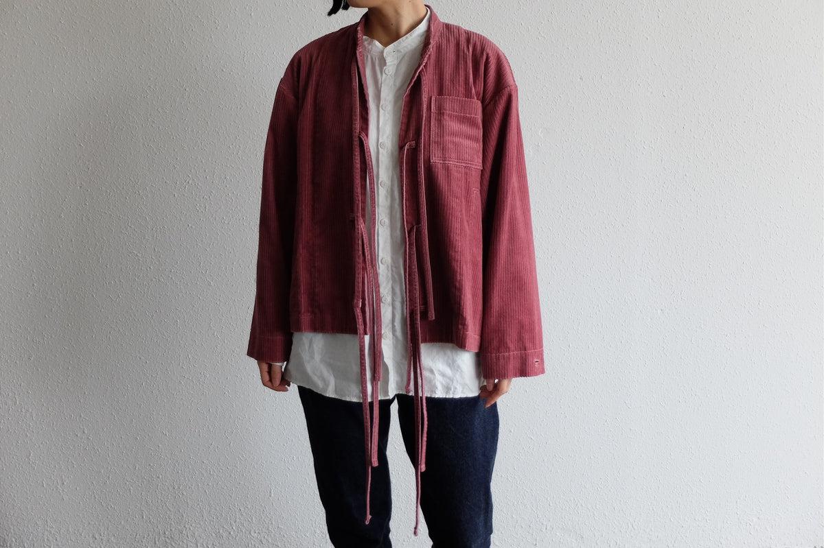 木間服装製作 コーデュロイバンドカラージャケット 4color｜unisex freesize