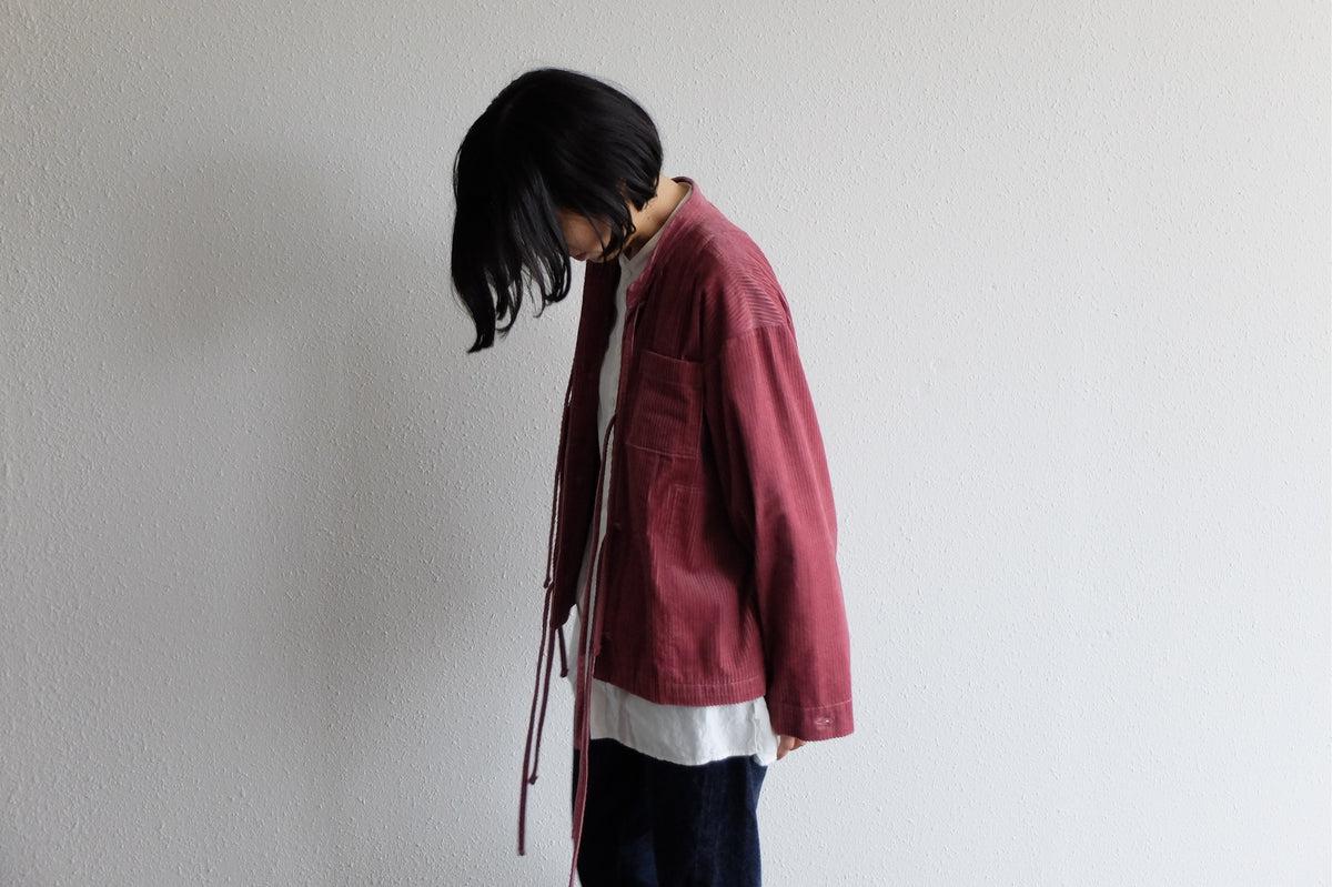 木間服装製作 コーデュロイバンドカラージャケット 4color｜unisex freesize