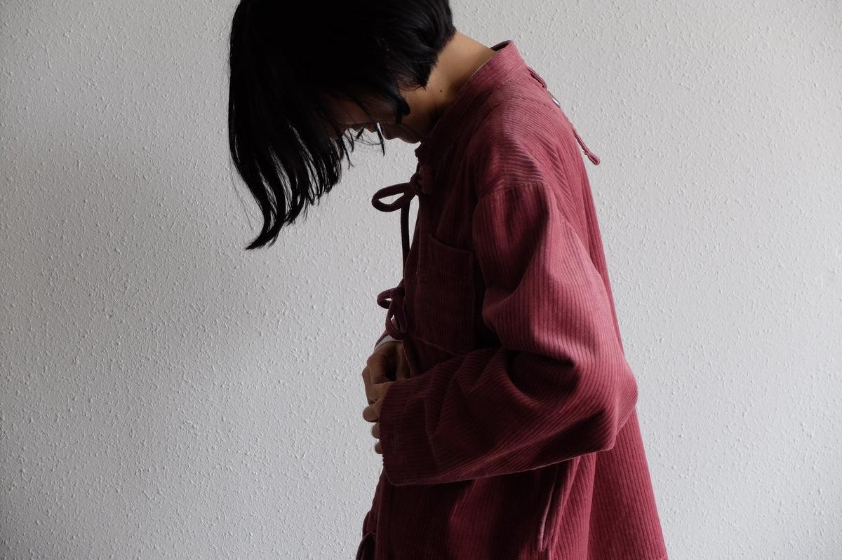 木間服装製作 コーデュロイバンドカラージャケット 4color｜unisex freesize