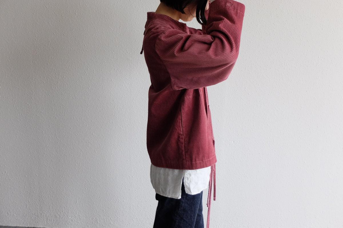 木間服装製作 コーデュロイバンドカラージャケット 4color｜unisex freesize