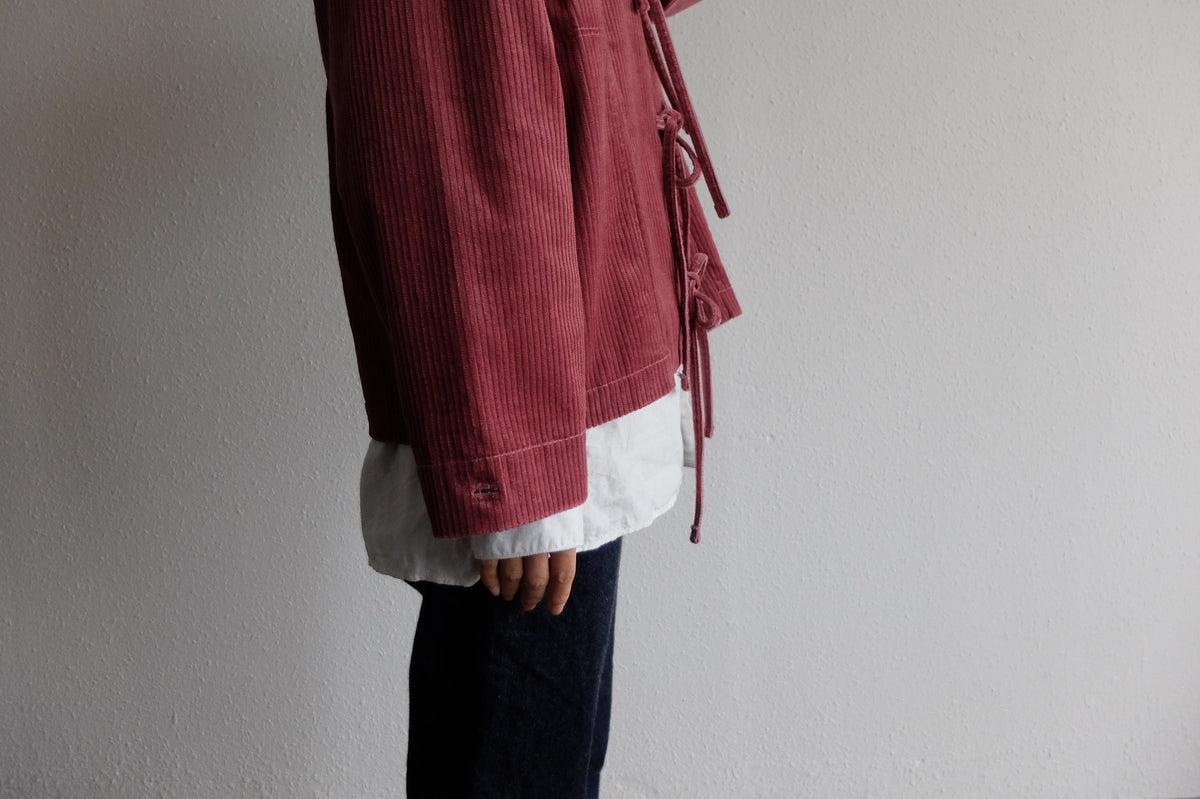 木間服装製作 コーデュロイバンドカラージャケット 4color｜unisex freesize
