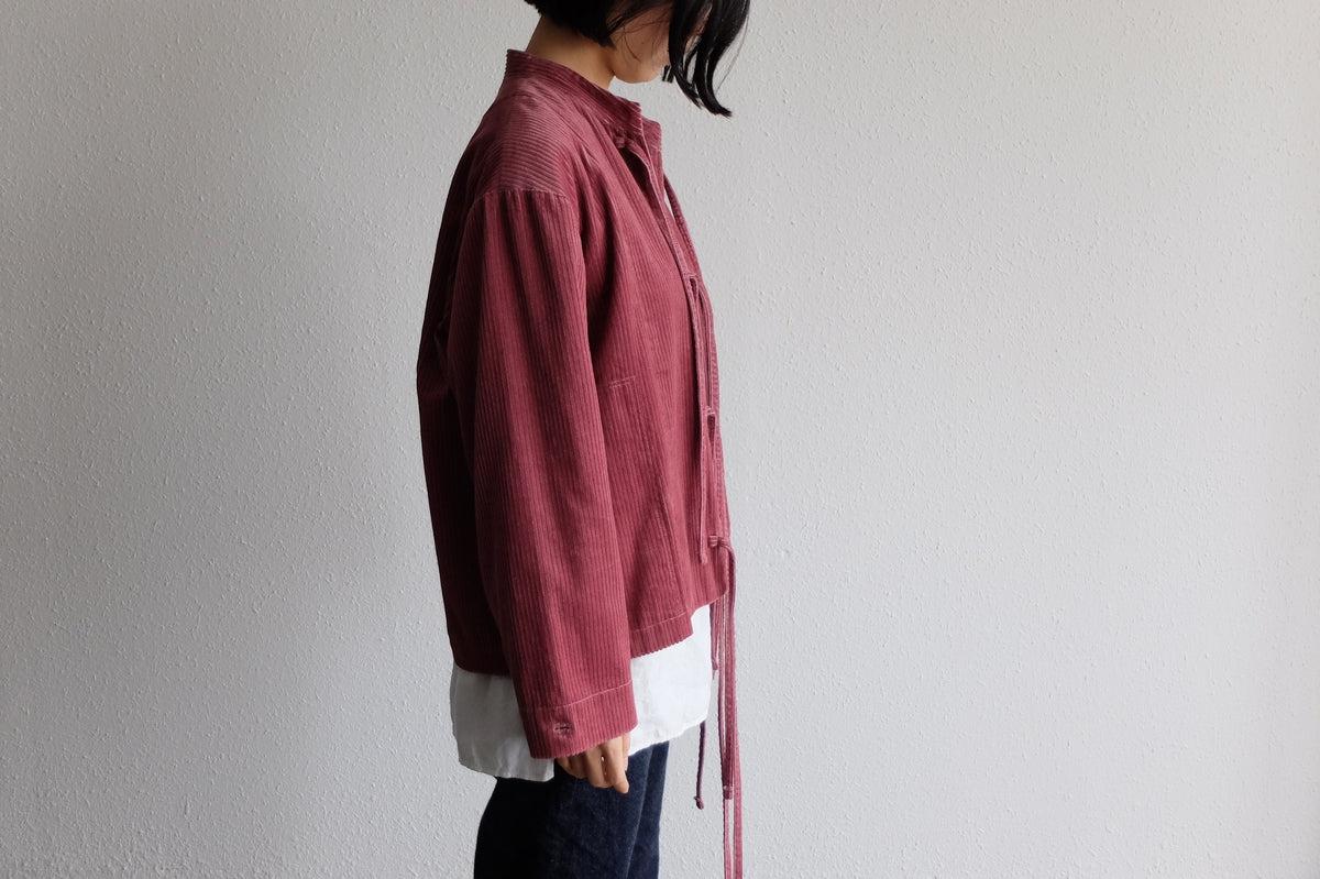 木間服装製作 コーデュロイバンドカラージャケット 4color｜unisex freesize