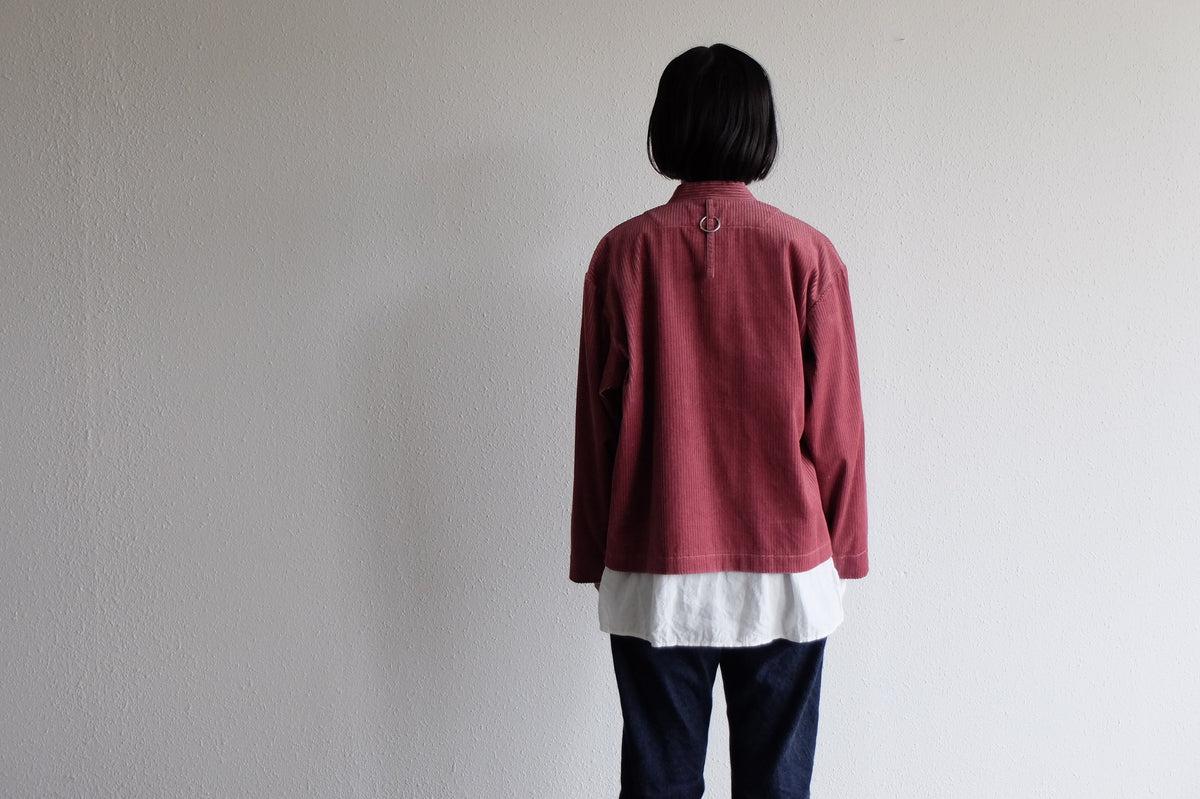 木間服装製作 コーデュロイバンドカラージャケット 4color｜unisex freesize