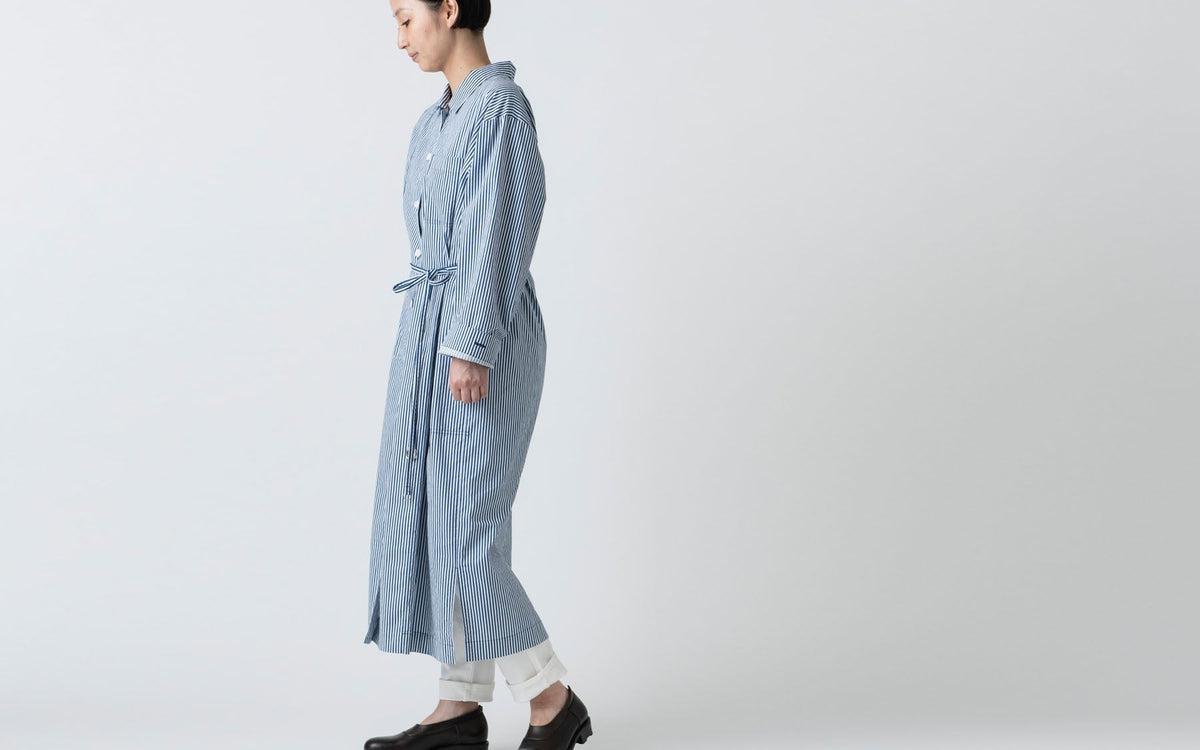 木間服装製作 longshirt navy｜unisex freesize