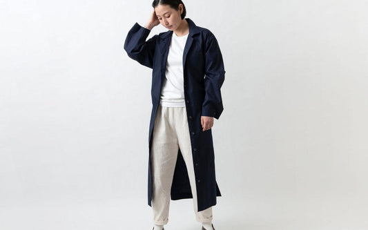 木間服装製作 longshirt navy|unisex freesize