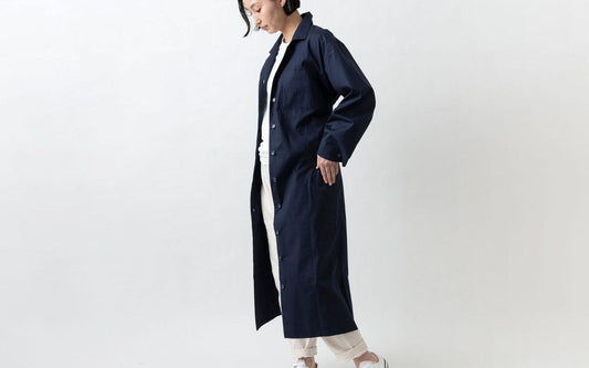 木間服装製作 longshirt navy｜unisex freesize