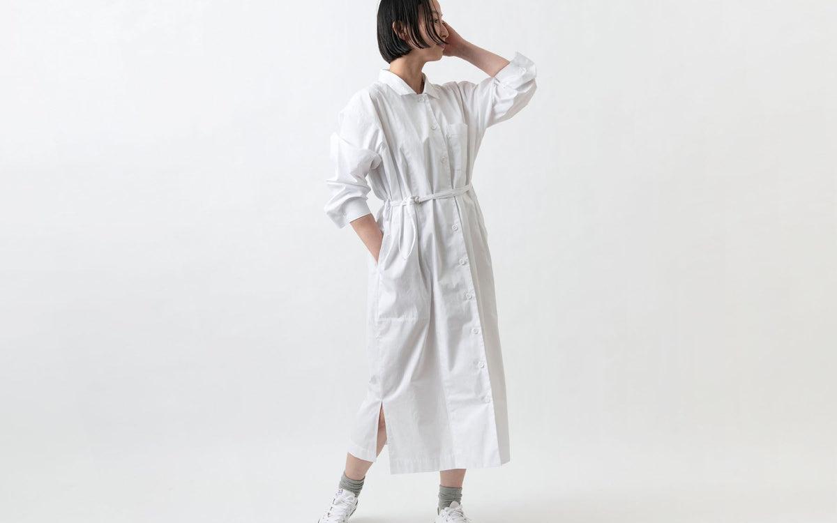 木間服装製作 longshirt white｜unisex freesize