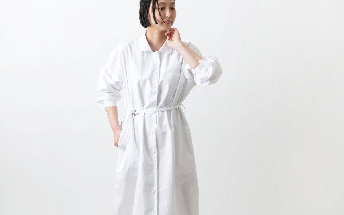 木間服装製作 longshirt white｜unisex freesize