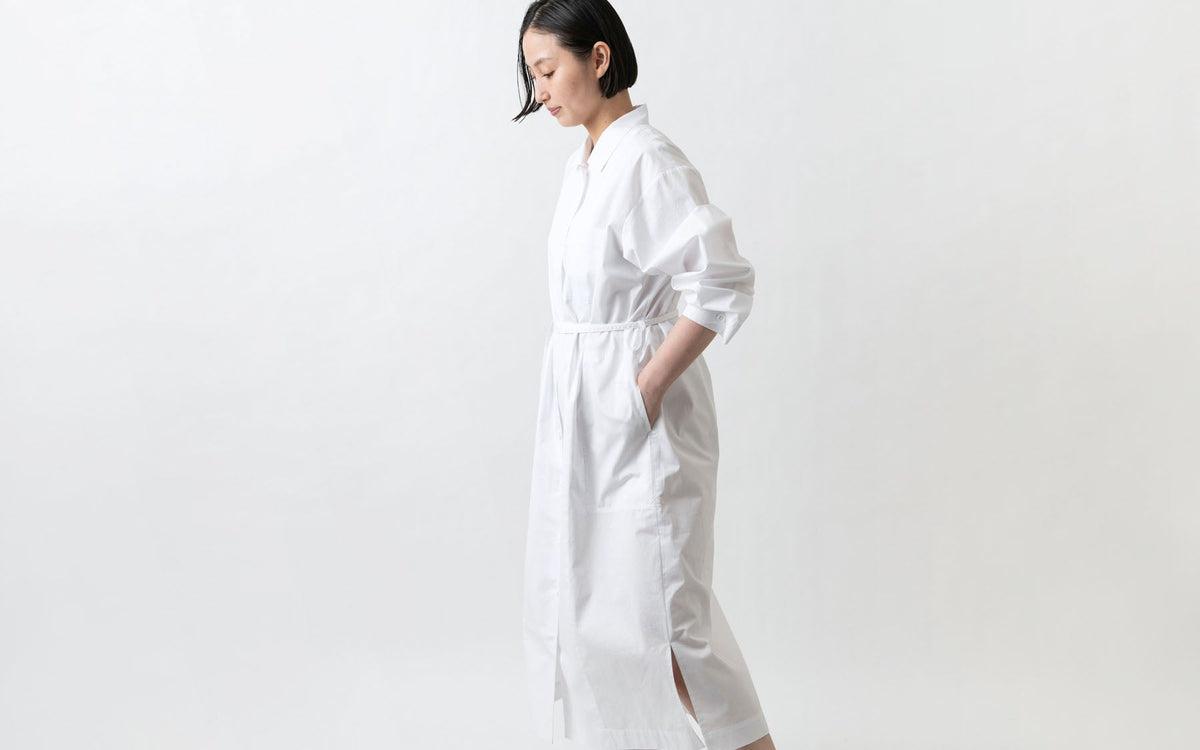 木間服装製作 longshirt white｜unisex freesize