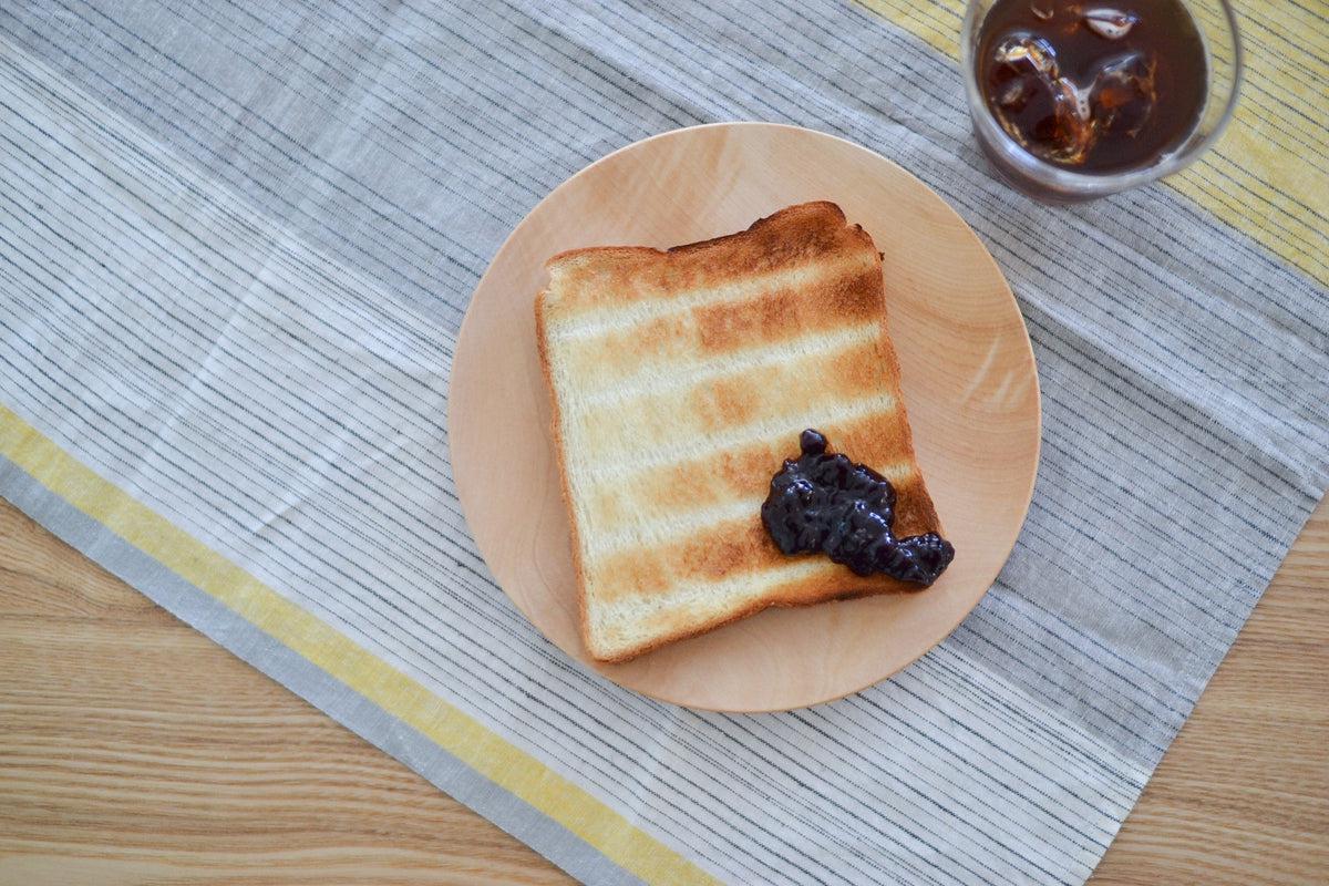 【木目選択可】ろくろ挽きの木皿 栃の木 18cm