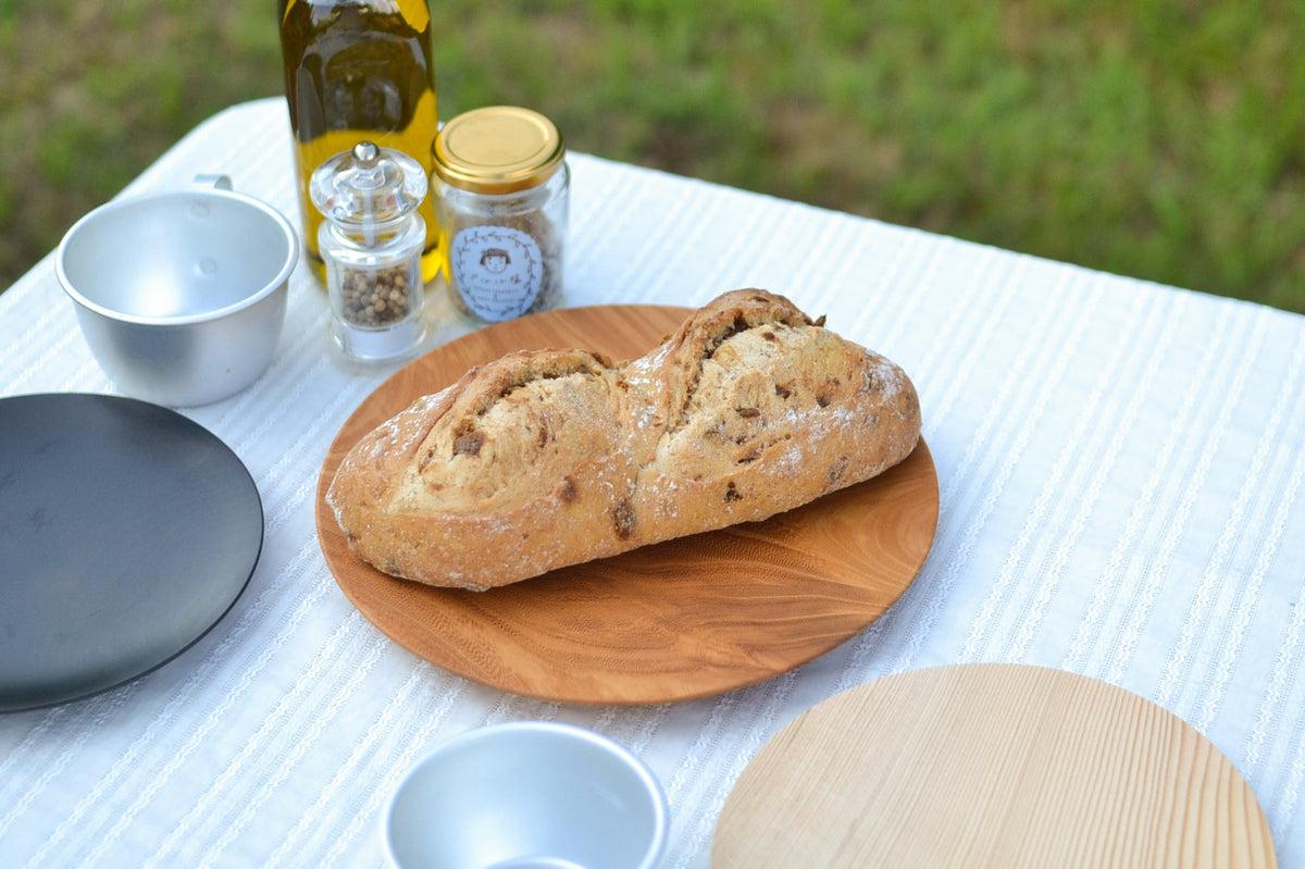 【木目選択可】ろくろ挽きの木皿 栃の木 18cm