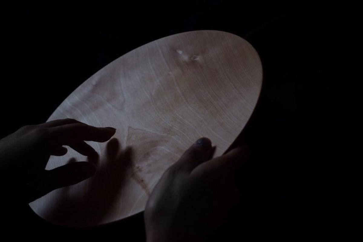 【木目選択可】ろくろ挽きの木皿 栃の木 27cm