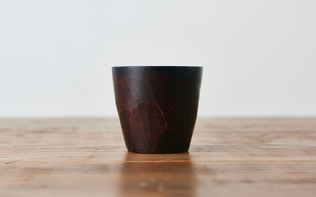 漆塗りのハツリカップ｜ミズメザクラ