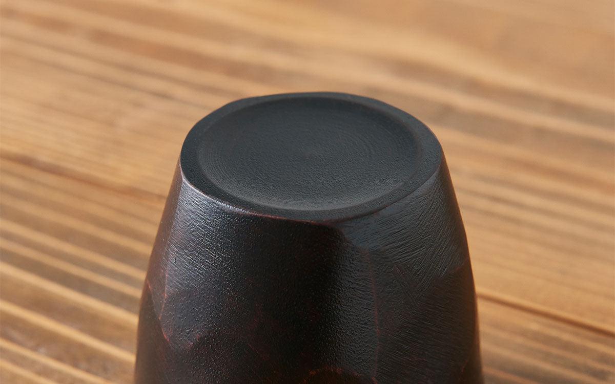 漆塗りのハツリカップ｜ミズメザクラ