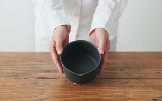 切立湯冷し 黒練 焼締め