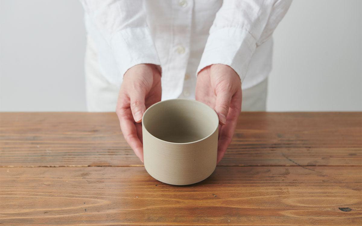 切立碗 黒練 焼締め