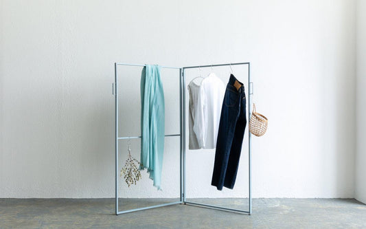 【受注製作】アイアンハンガーフレーム <ブルーグレー・ブラック>