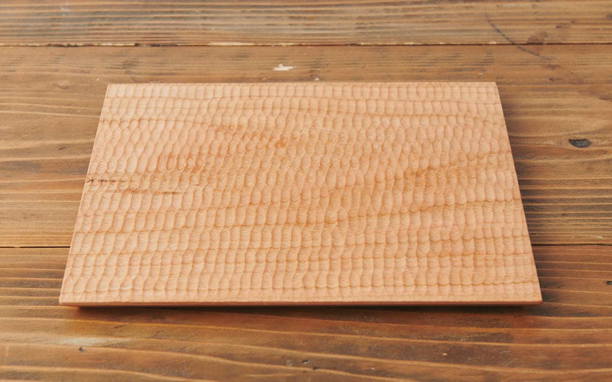 【受注製作】チェリーの大きなプレート 230×270mm｜オイル・蜜蝋仕上げ