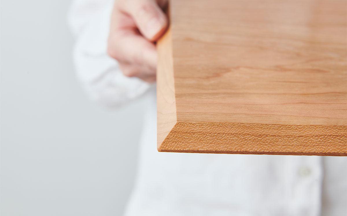 【受注製作】チェリーの大きなプレート 230×270mm｜オイル・蜜蝋仕上げ