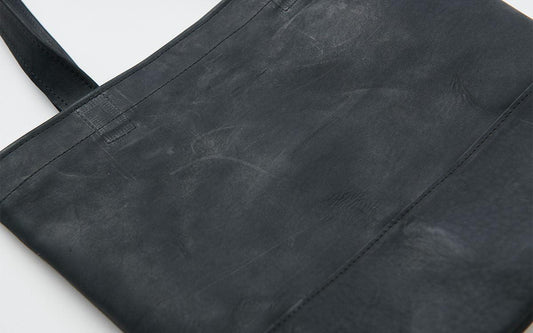 【受注製作】レザートートバッグ black <LL>