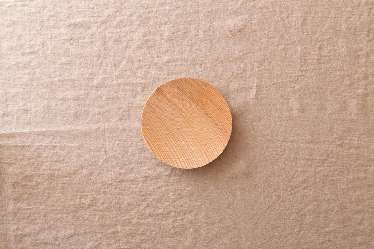 【受注製作】ろくろ挽きの木皿 樅（もみ）の木 ＜5サイズ＞