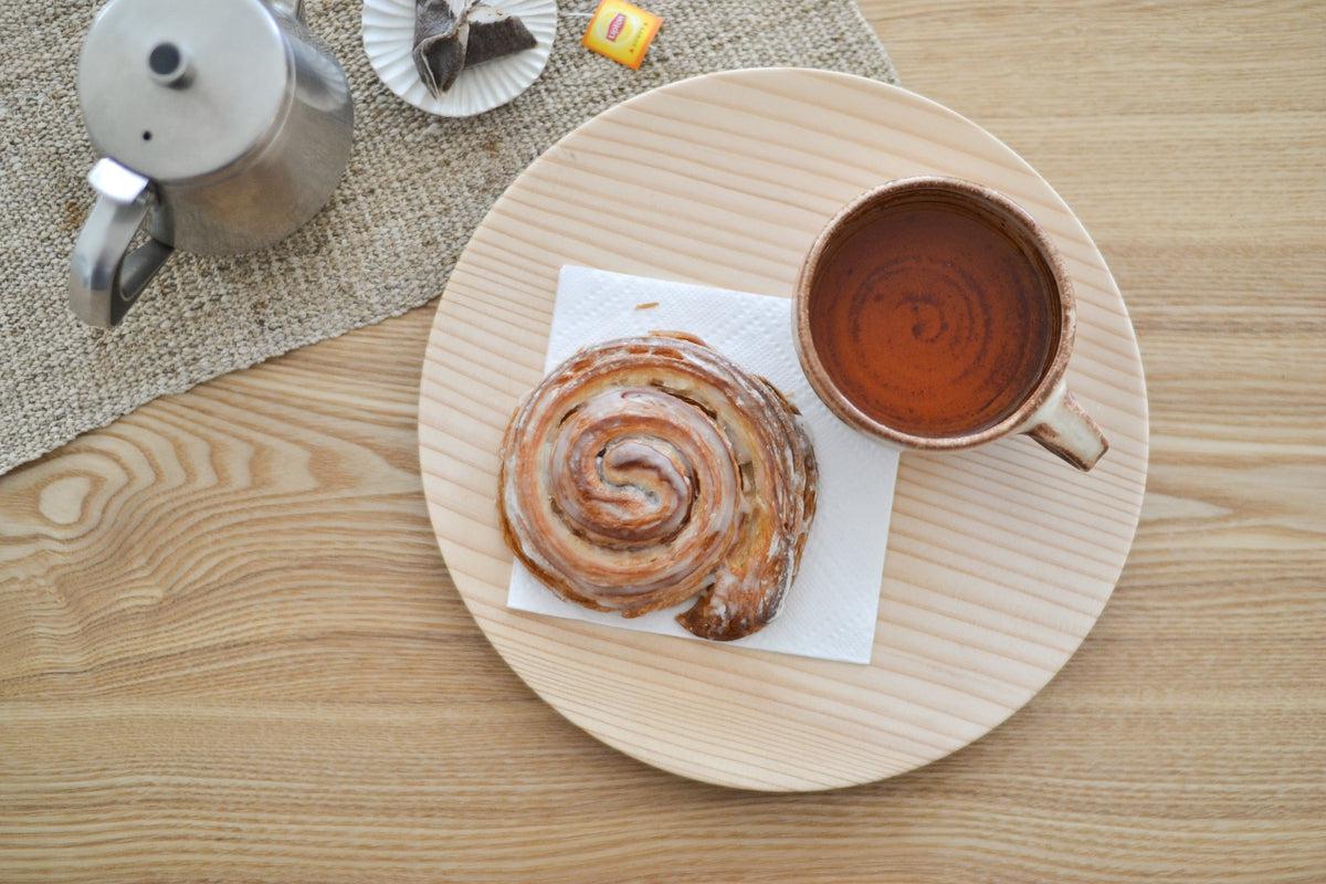 【受注製作】ろくろ挽きの木皿 樅（もみ）の木 ＜5サイズ＞