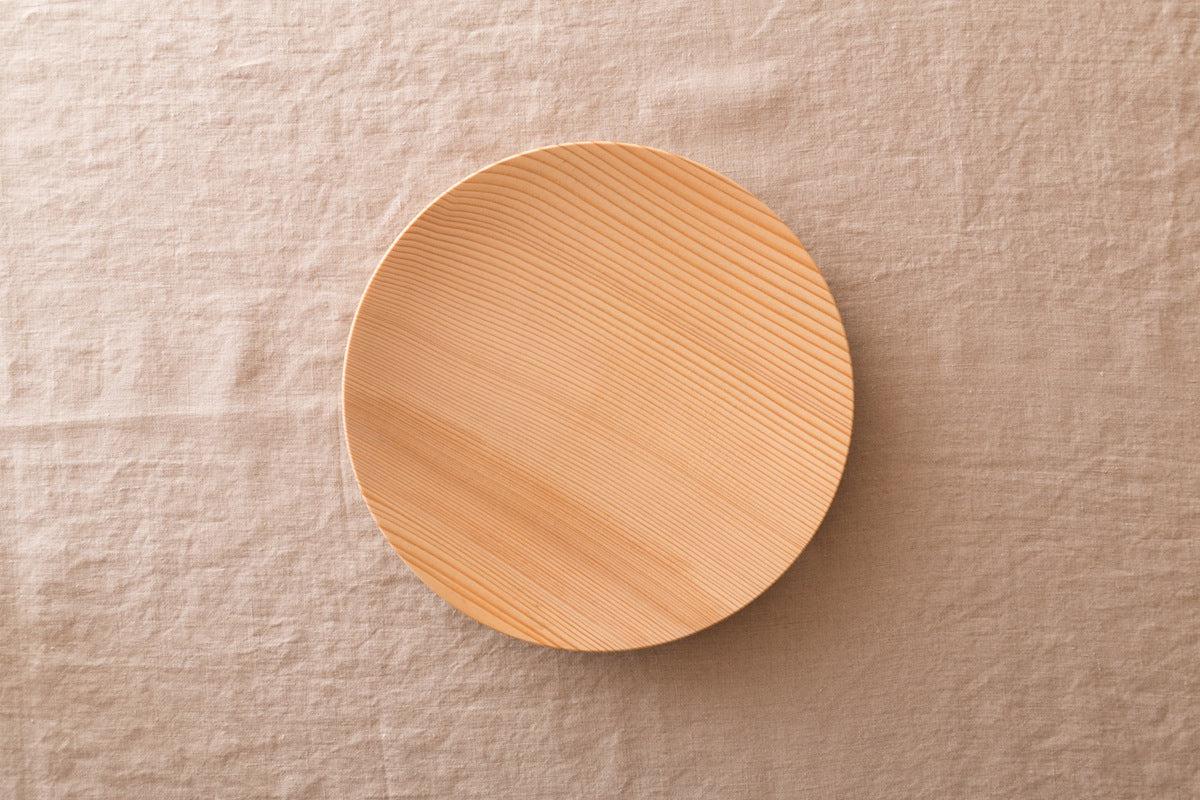 【受注製作】ろくろ挽きの木皿 樅（もみ）の木 ＜5サイズ＞