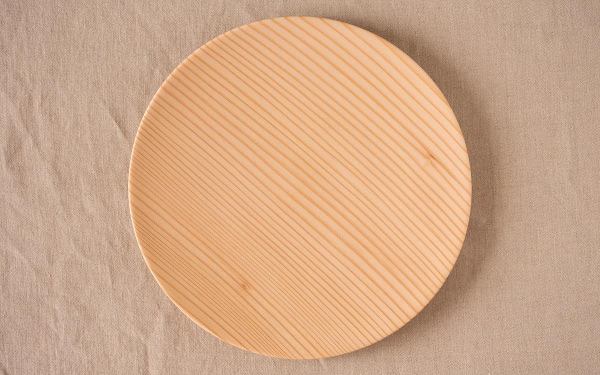 【受注製作】ろくろ挽きの木皿 樅（もみ）の木 ＜5サイズ＞