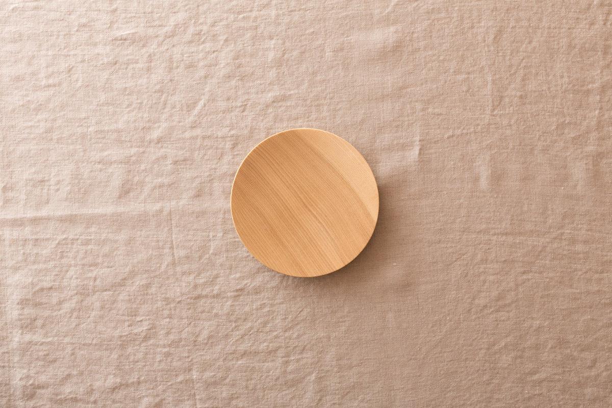 【受注製作】ろくろ挽きの木皿 栓（せん）の木 ＜5サイズ＞