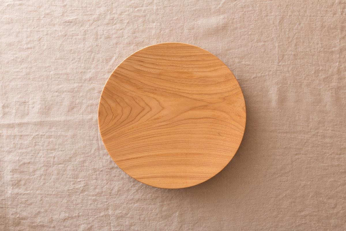 【受注製作】ろくろ挽きの木皿 栓（せん）の木 ＜5サイズ＞