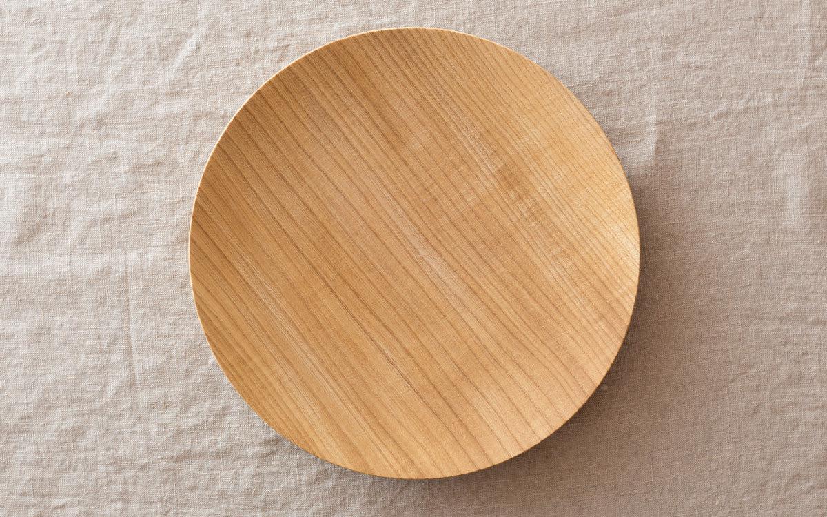 【受注製作】ろくろ挽きの木皿 栓（せん）の木 ＜5サイズ＞