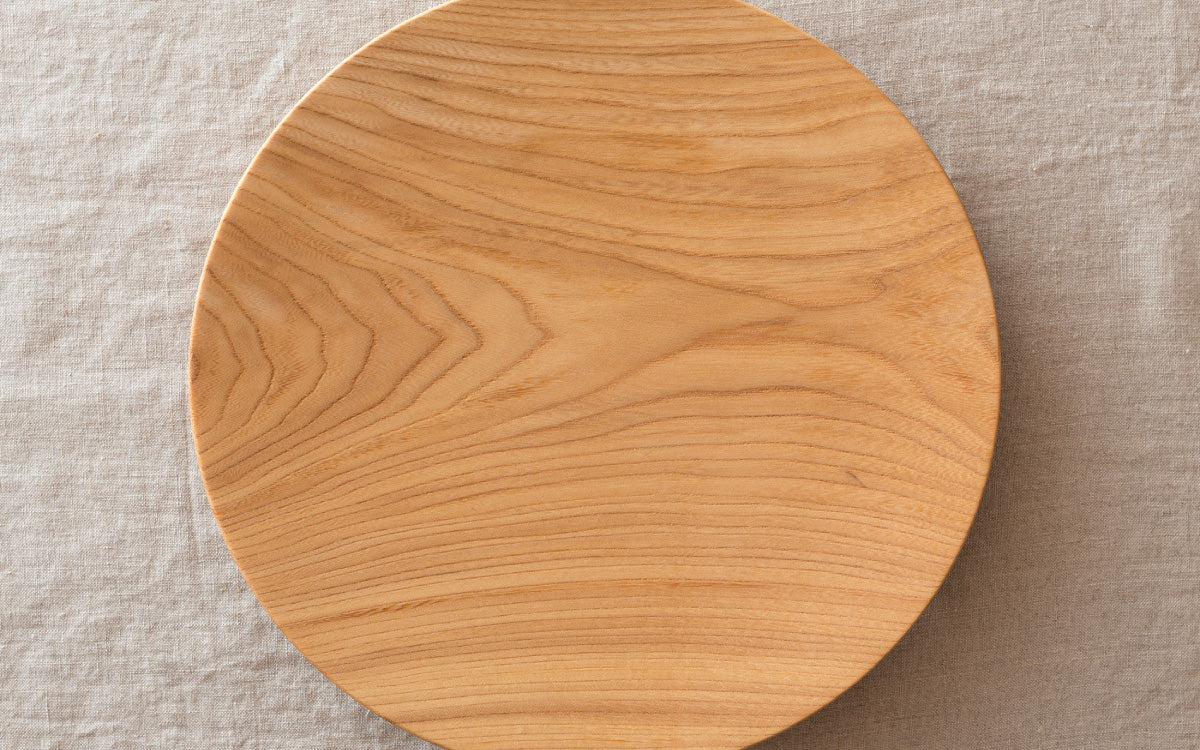 【受注製作】ろくろ挽きの木皿 栓（せん）の木 ＜5サイズ＞