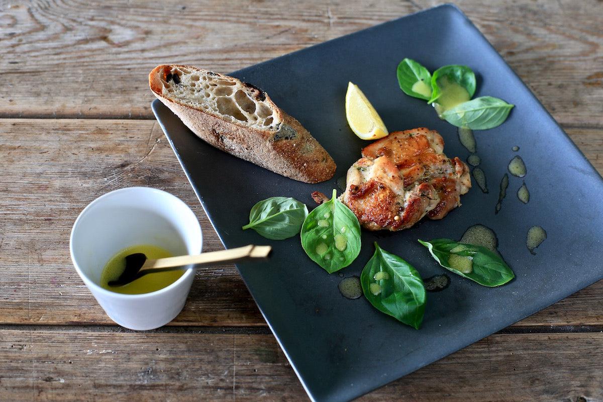 小さな竹のスプーン 拭き漆 生漆（茶）