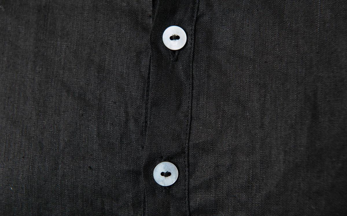 MITTAN / 大麻シャツ 高密度 SH-57 炭 / unisex