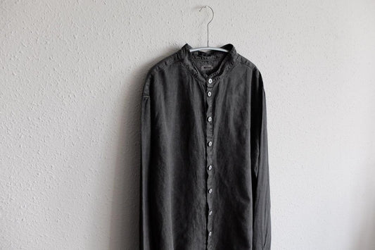 MITTAN / 大麻シャツ 高密度 SH-57 炭 / unisex