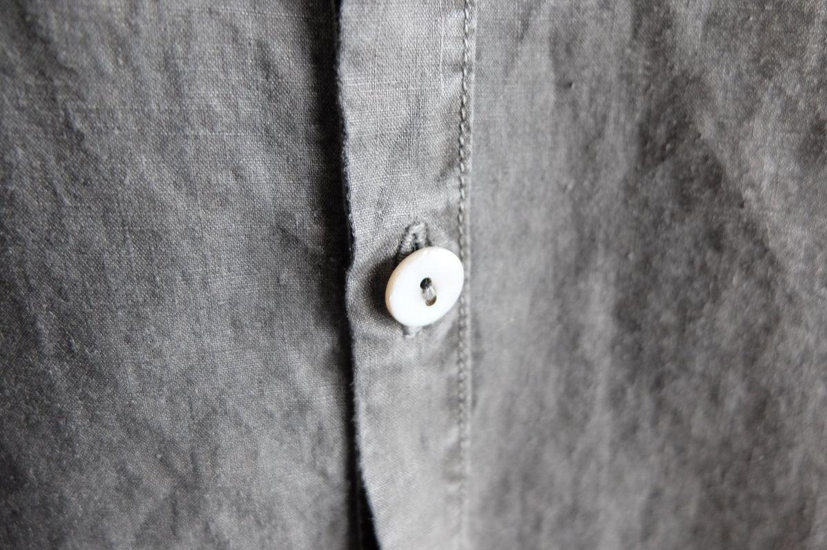 MITTAN / 大麻シャツ 高密度 SH-57 炭 / unisex