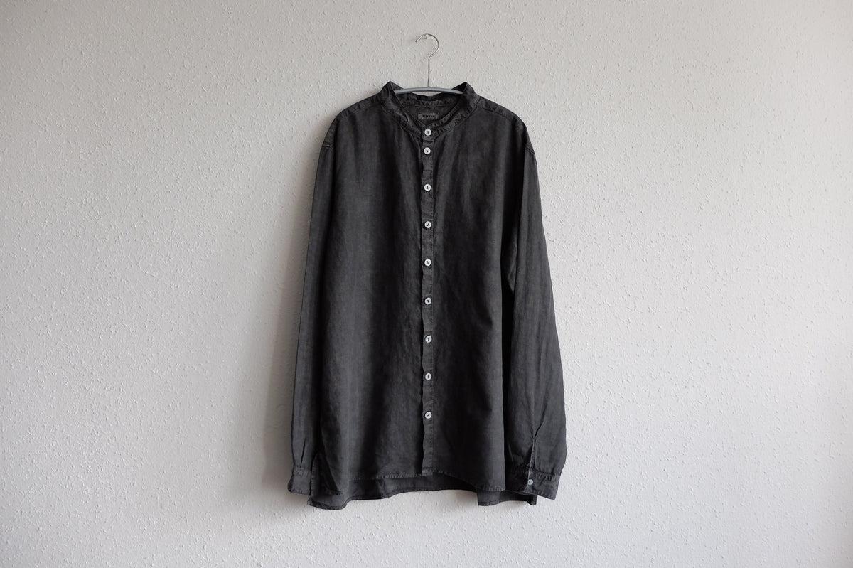 MITTAN / 大麻シャツ 高密度 SH-57 炭 / unisex