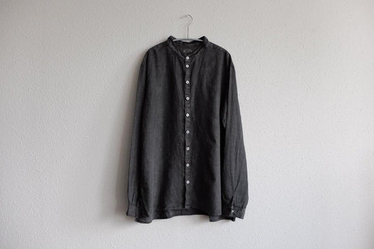 MITTAN / 大麻シャツ 高密度 SH-57 炭 / unisex