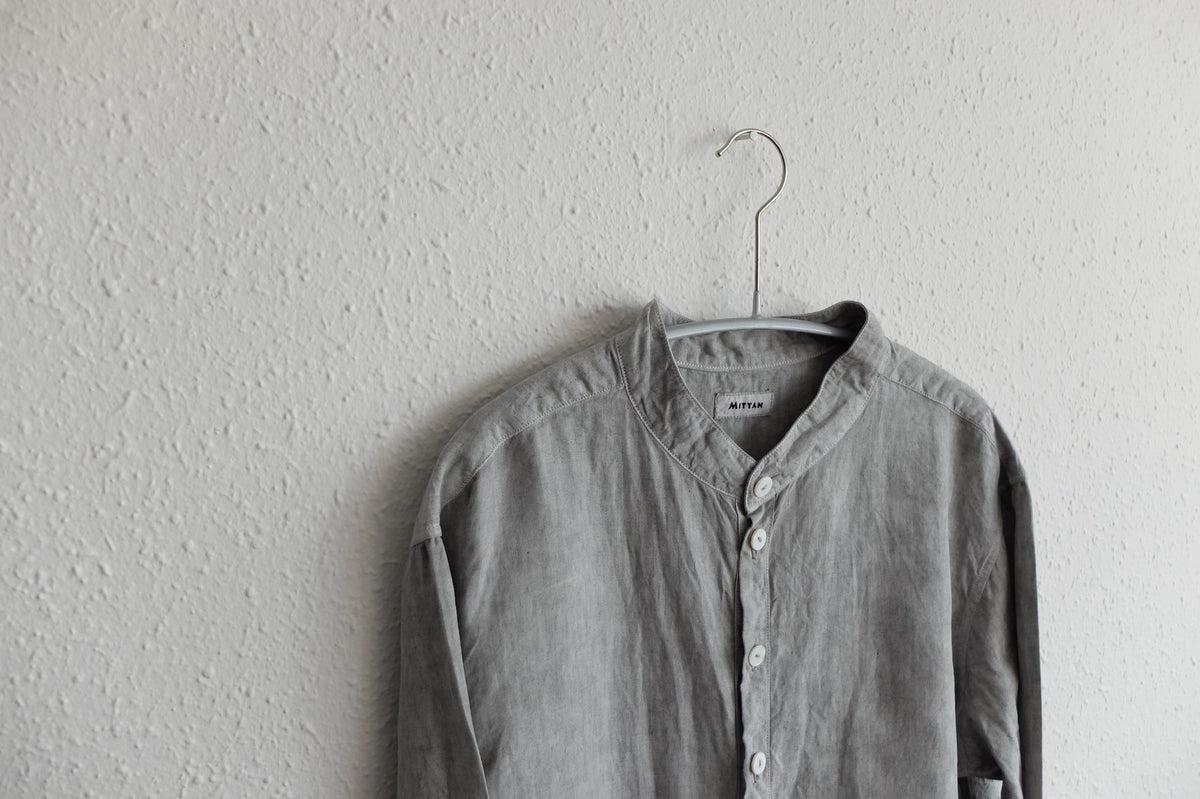 MITTAN / 大麻シャツ 高密度 SH-57B 松煙 / unisex