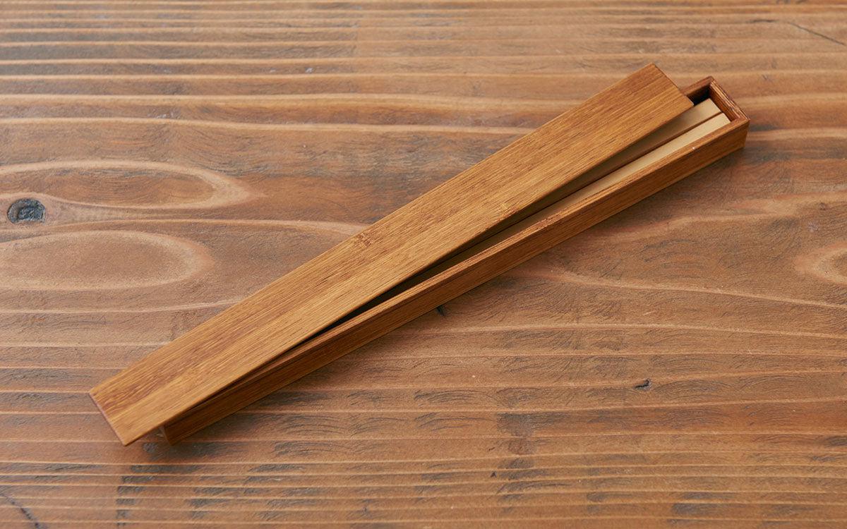 箸箱 寄竹 拭き漆｜生漆