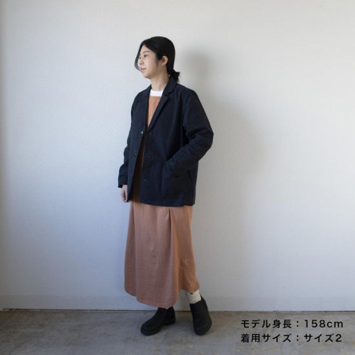 バフクロス オーバーサイズジャケット ブラックネイビー｜unisex 3 size