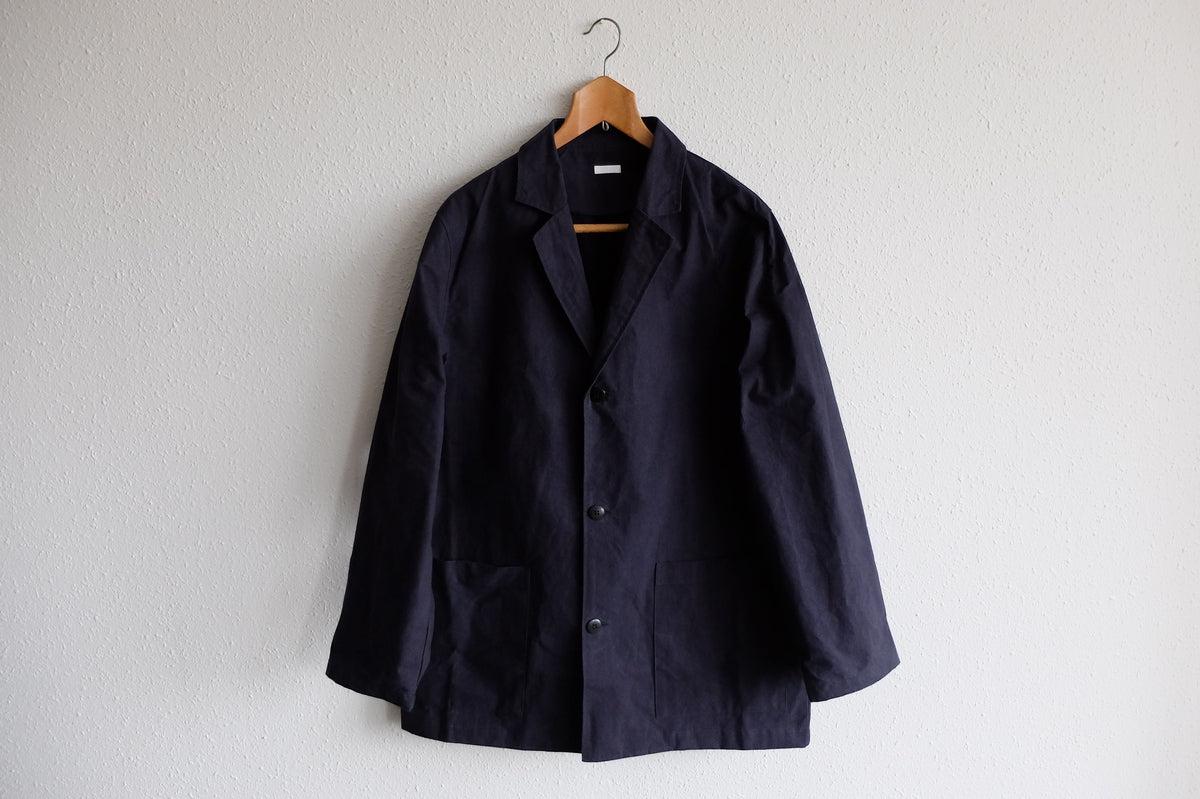 バフクロス オーバーサイズジャケット ブラックネイビー｜unisex 3 size