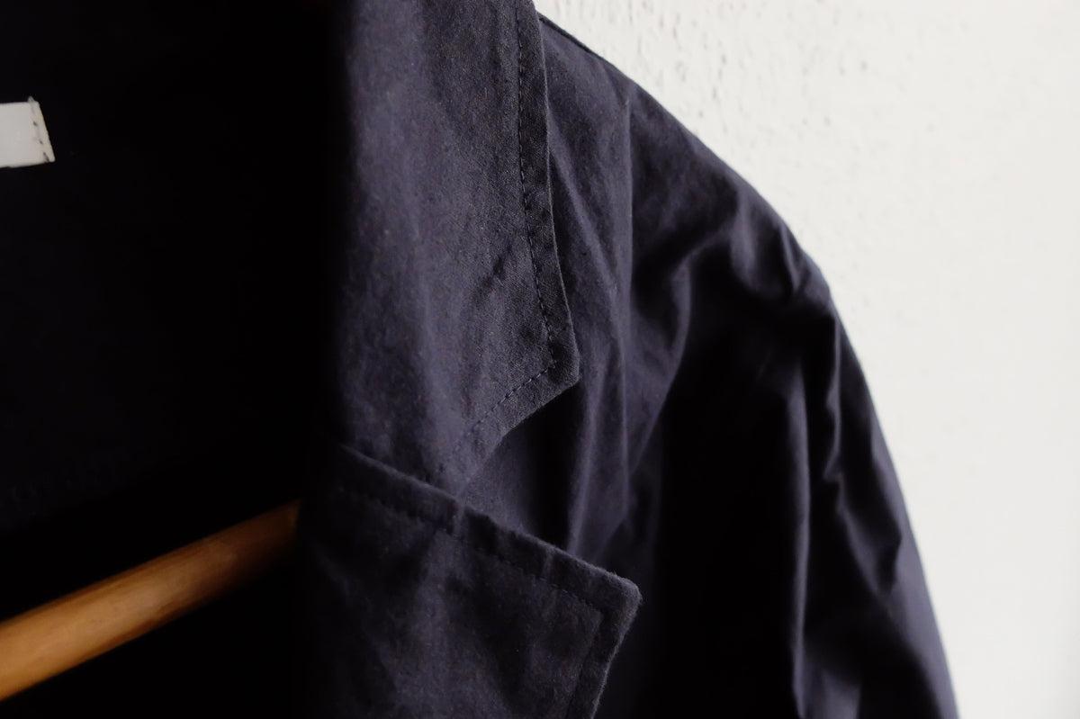 バフクロス オーバーサイズジャケット ブラックネイビー｜unisex 3 size