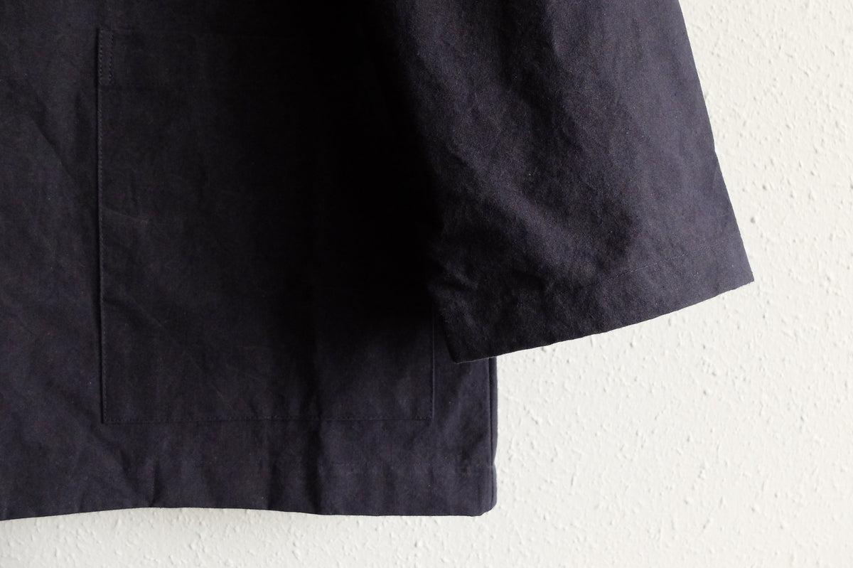 バフクロス オーバーサイズジャケット ブラックネイビー｜unisex 3 size