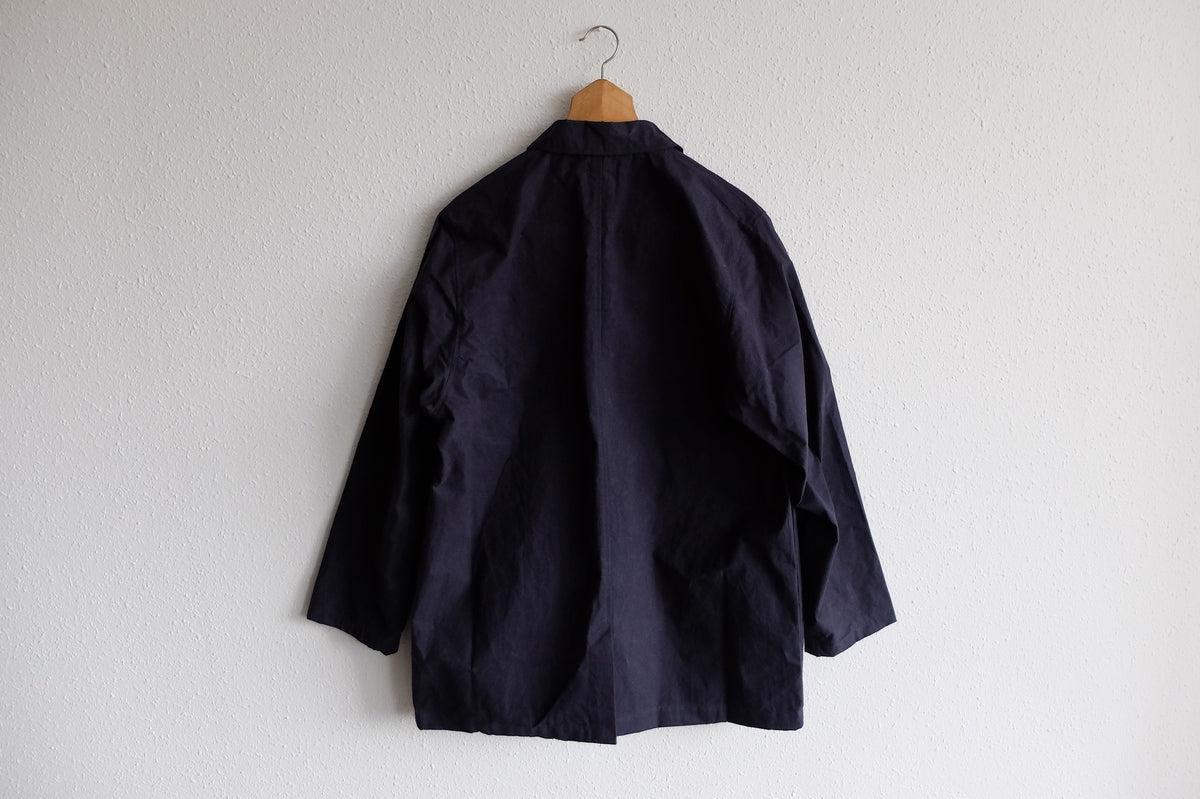 バフクロス オーバーサイズジャケット ブラックネイビー｜unisex 3 size