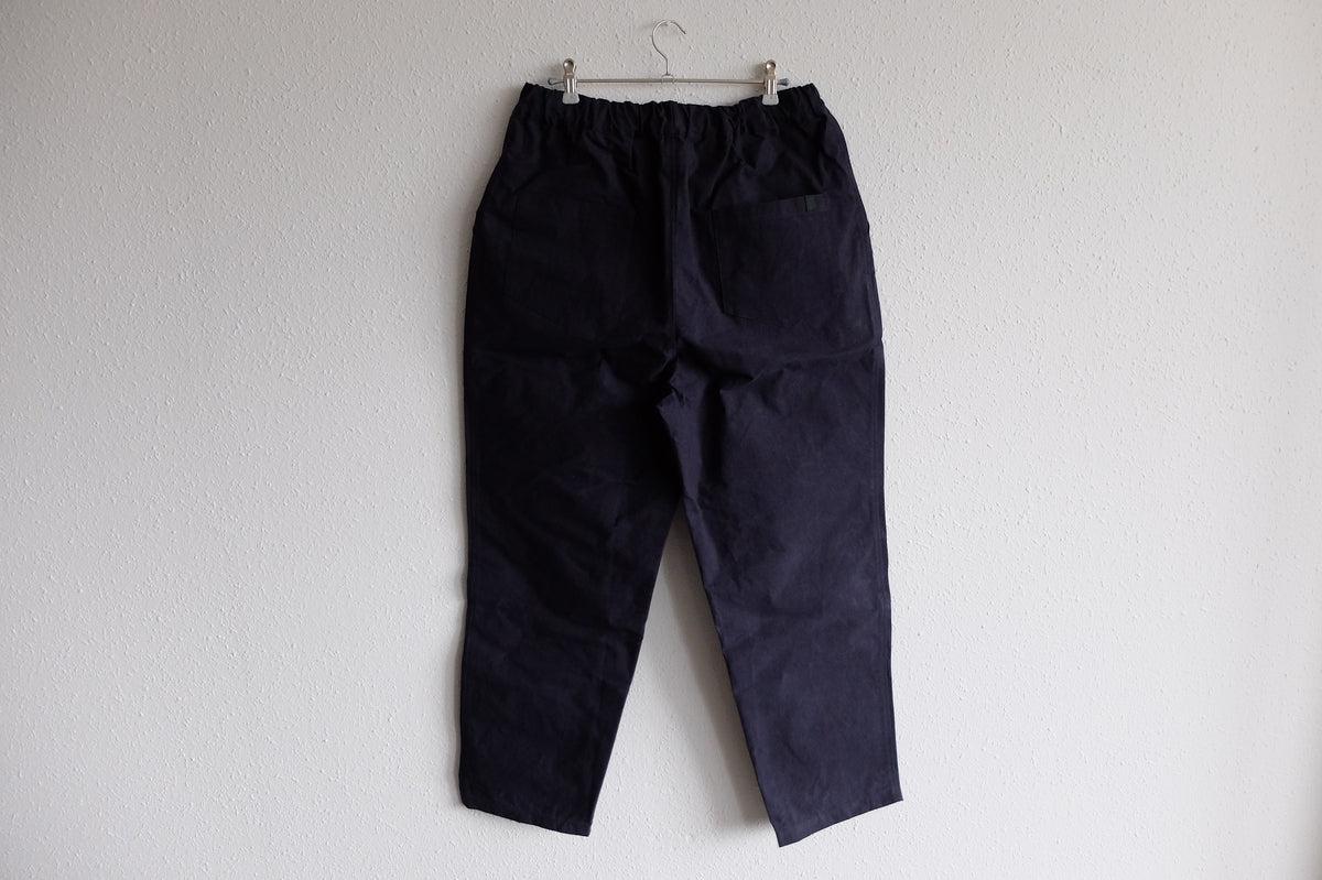 バフクロス ワイドパンツ ブラックネイビー｜unisex 3 size