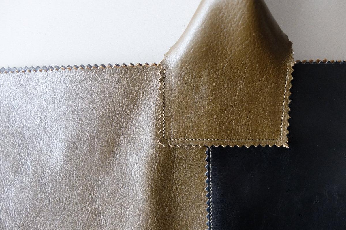 ビッグレザートートバッグ パッチワーク（A）