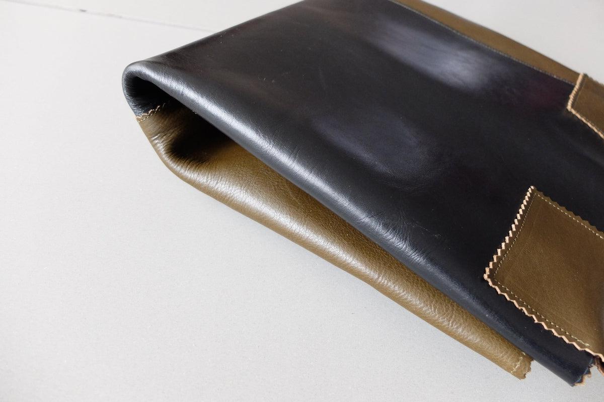 ビッグレザートートバッグ パッチワーク（C）